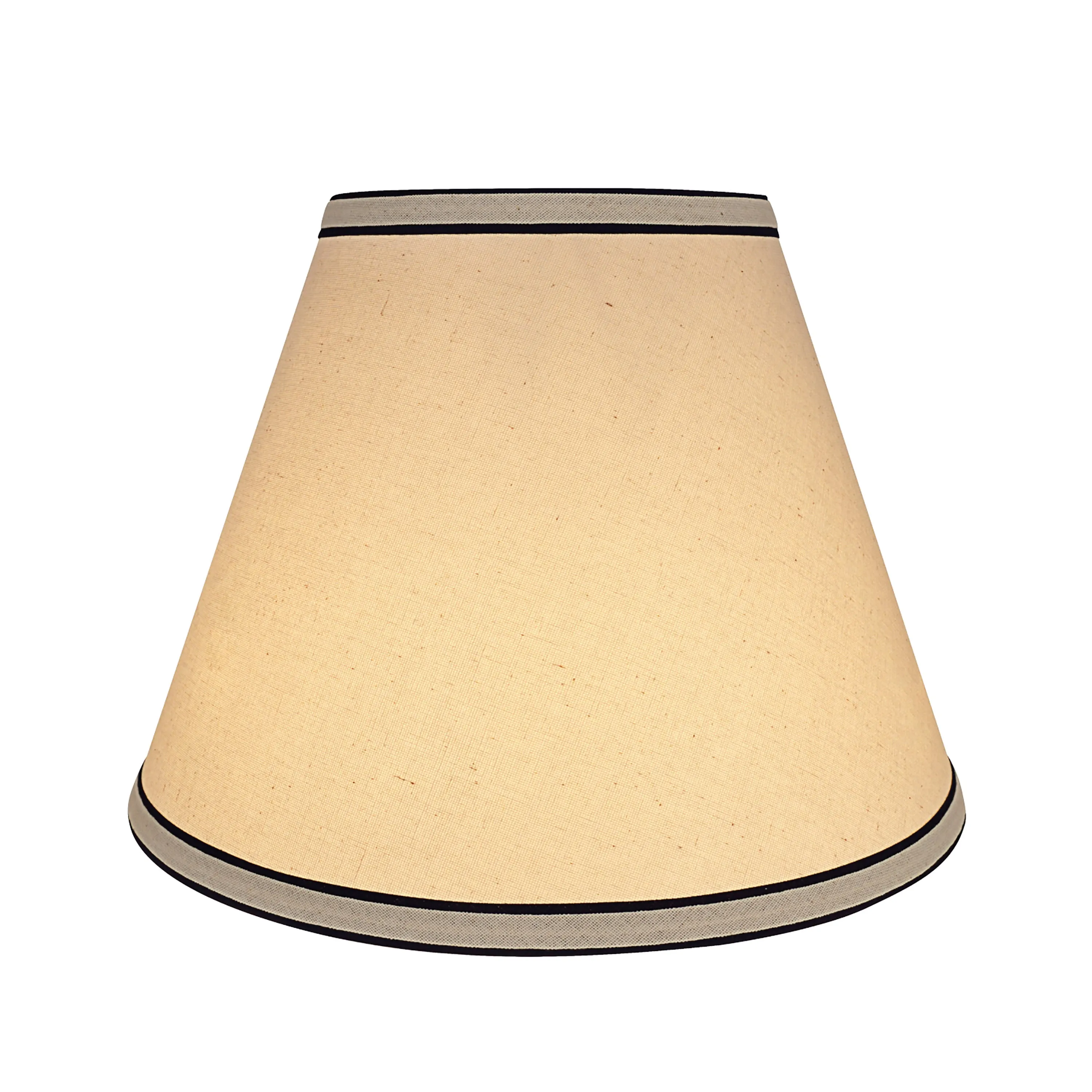 # 58881 Transitional Hardback Empire Shape UNO Construction Lamp Shade in White, 12" wide (6" x 12" x 9")