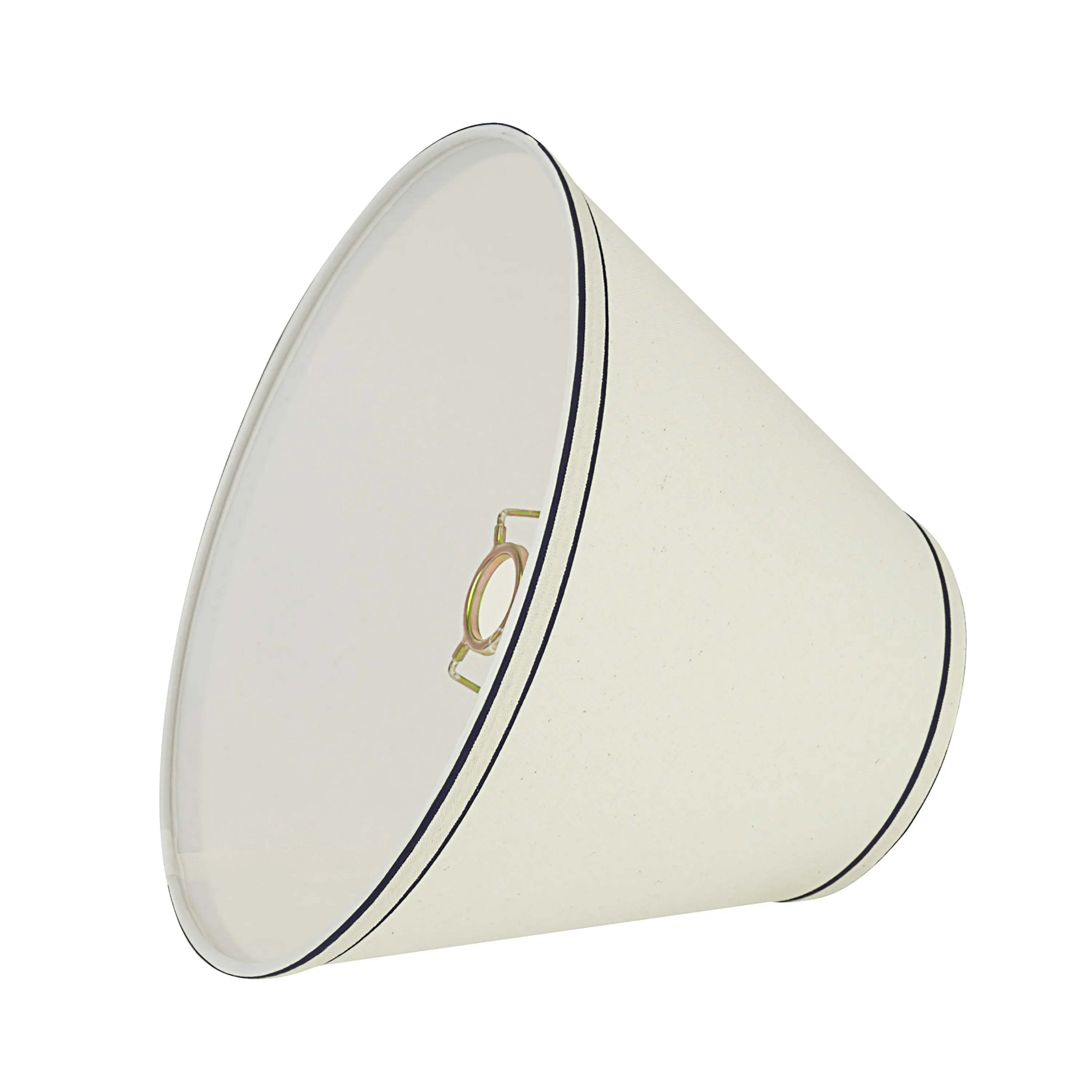 # 58881 Transitional Hardback Empire Shape UNO Construction Lamp Shade in White, 12" wide (6" x 12" x 9")