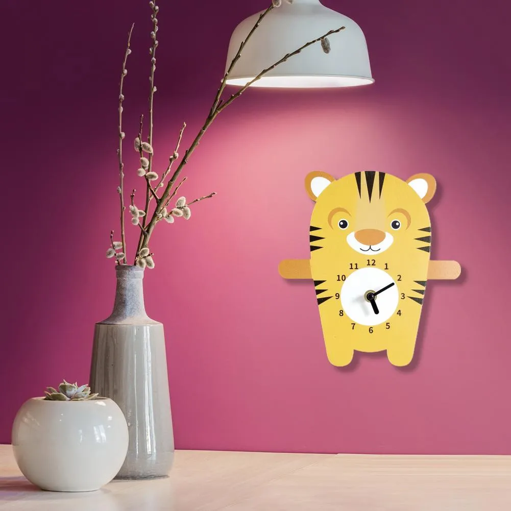 Adorable Animal Shaped Cartoon Wall Clock