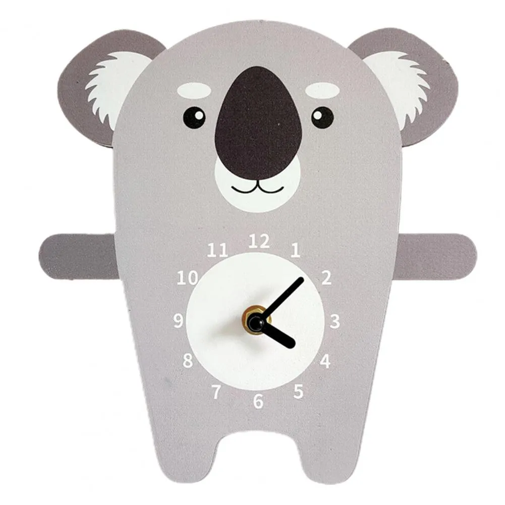 Adorable Animal Shaped Cartoon Wall Clock