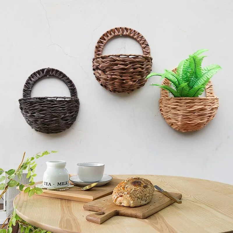 Allen - Rattan Wicker Wall Mounted Planter