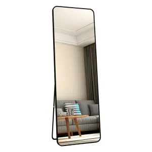 Aluminum Alloy Frame Round Corner HD Full Size Body Mirror 160x50 cm