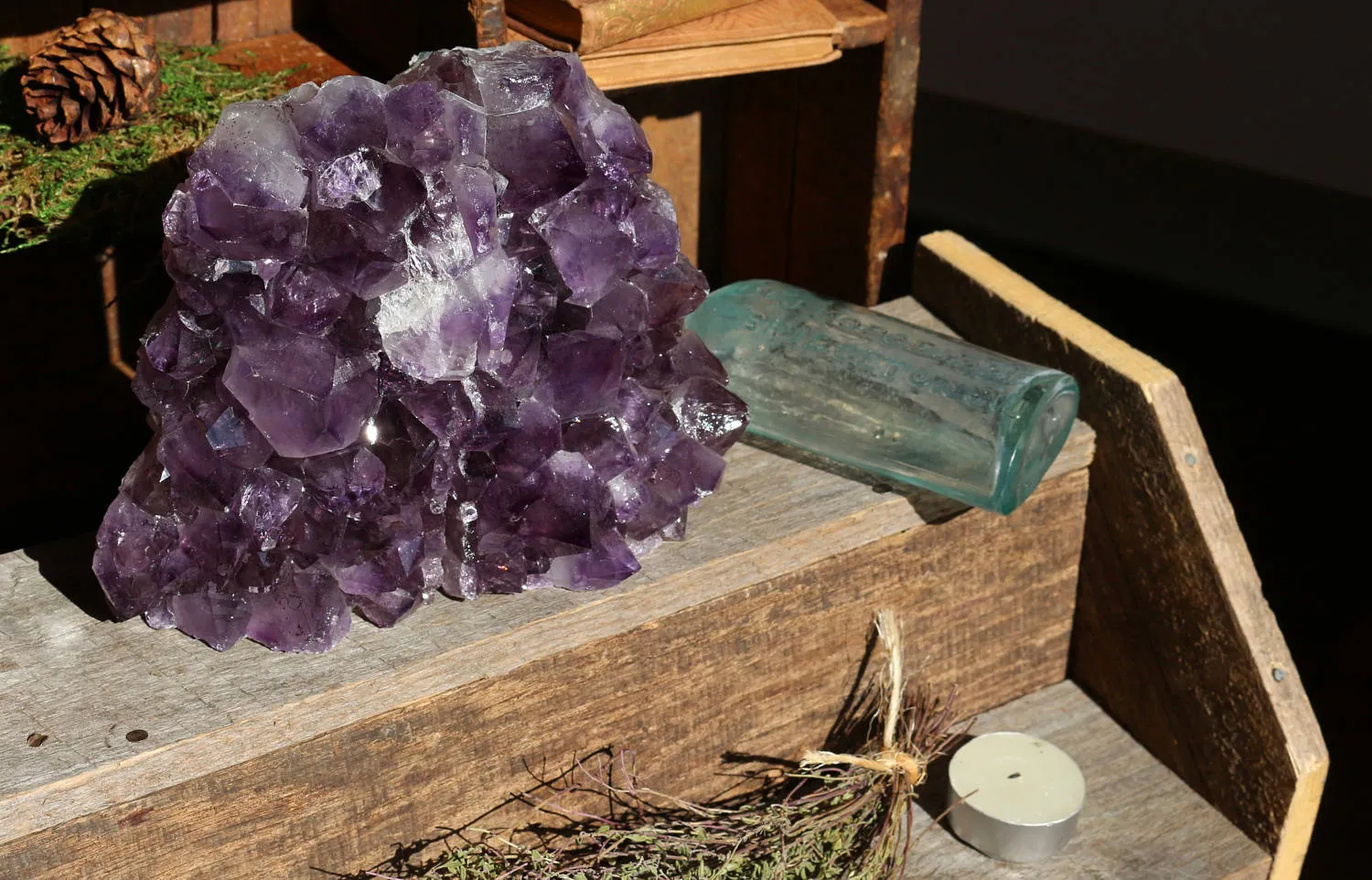 Amethyst Geode Bookends 2.34kg || Large Amethyst Points || Amethyst Geode Pair || Dorm Decor || Crystal Bookends || College Gifts || Boho