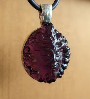 Amethyst Sun God Pendant