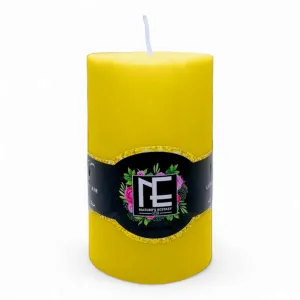 Beeswax Candles - Eco-Friendly, Handmade, Perfect for Home Decor and Festivals (Beeswax Pillar Candle 3x6 Inches (Un-Scented))