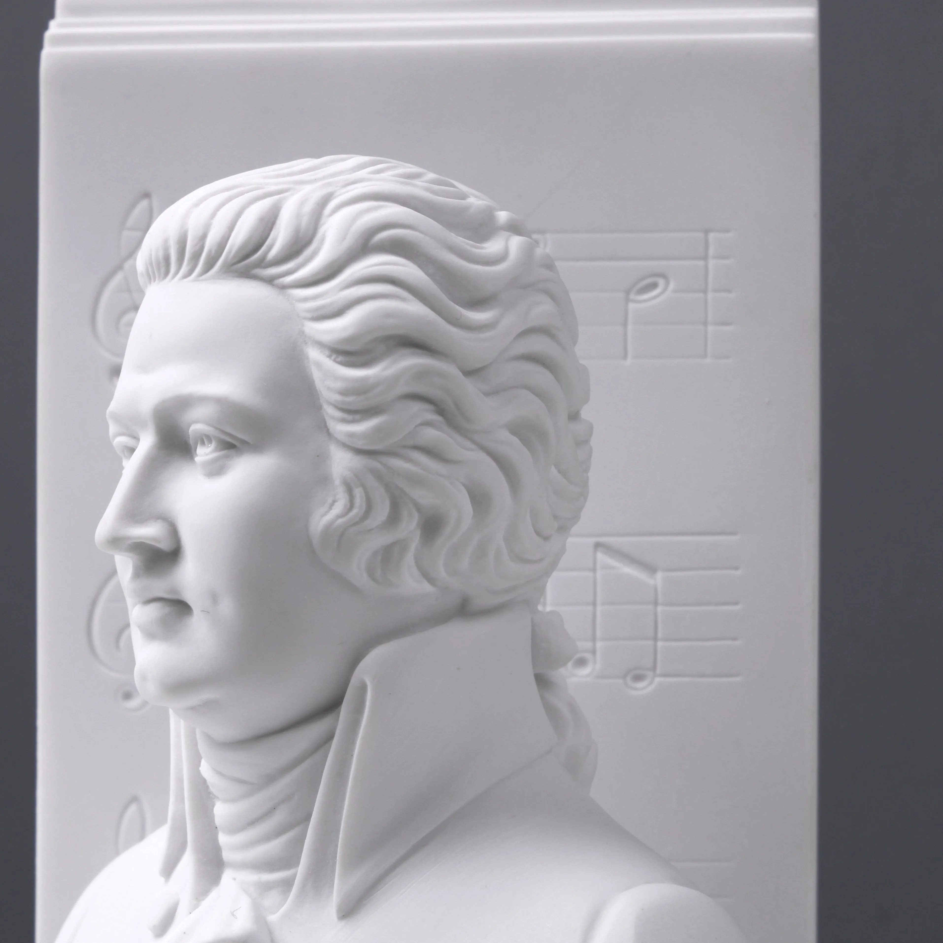 Beethoven and Mozart Bust Bookend in Pair