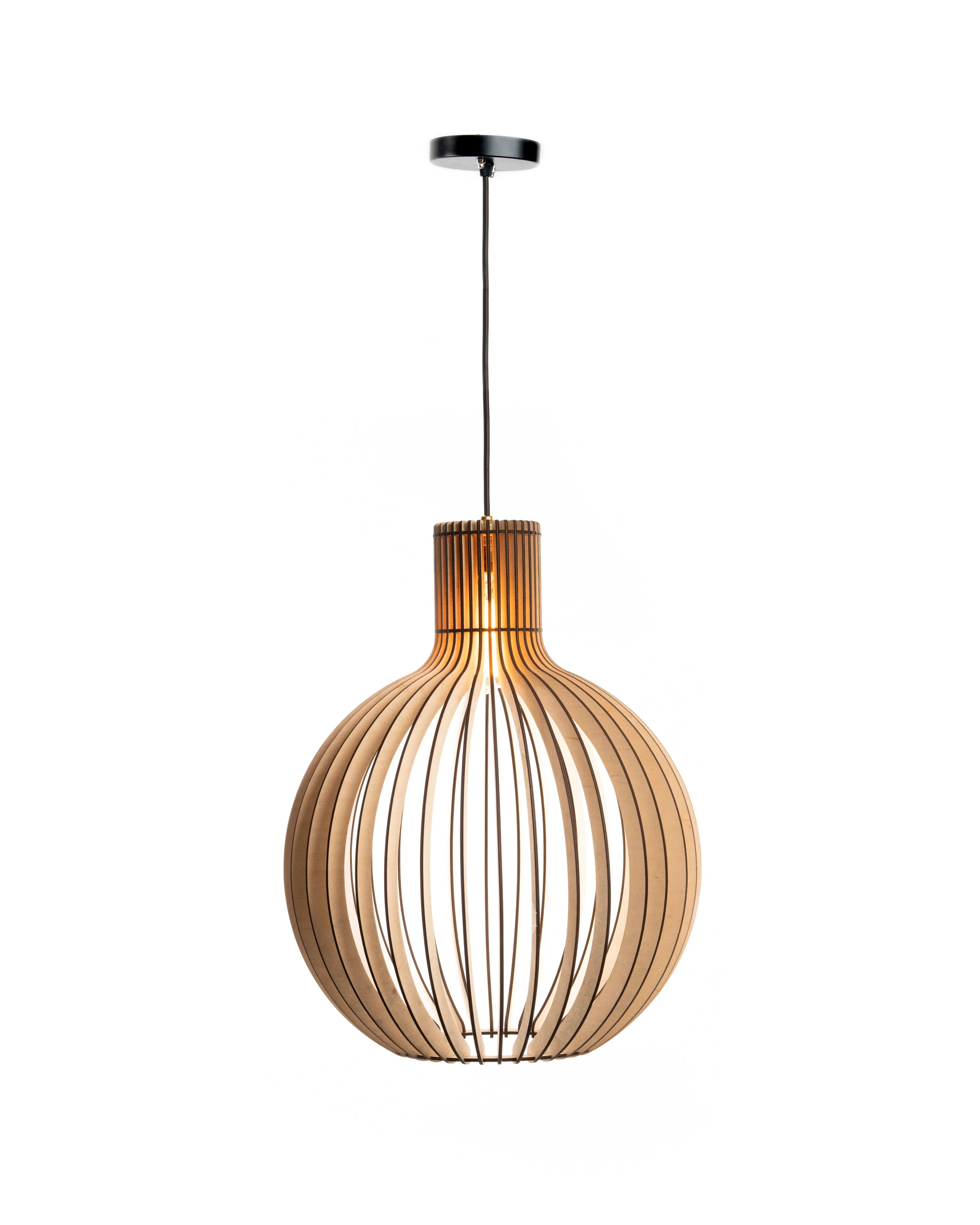 Bongo  Ceiling Birch Wood Lamp