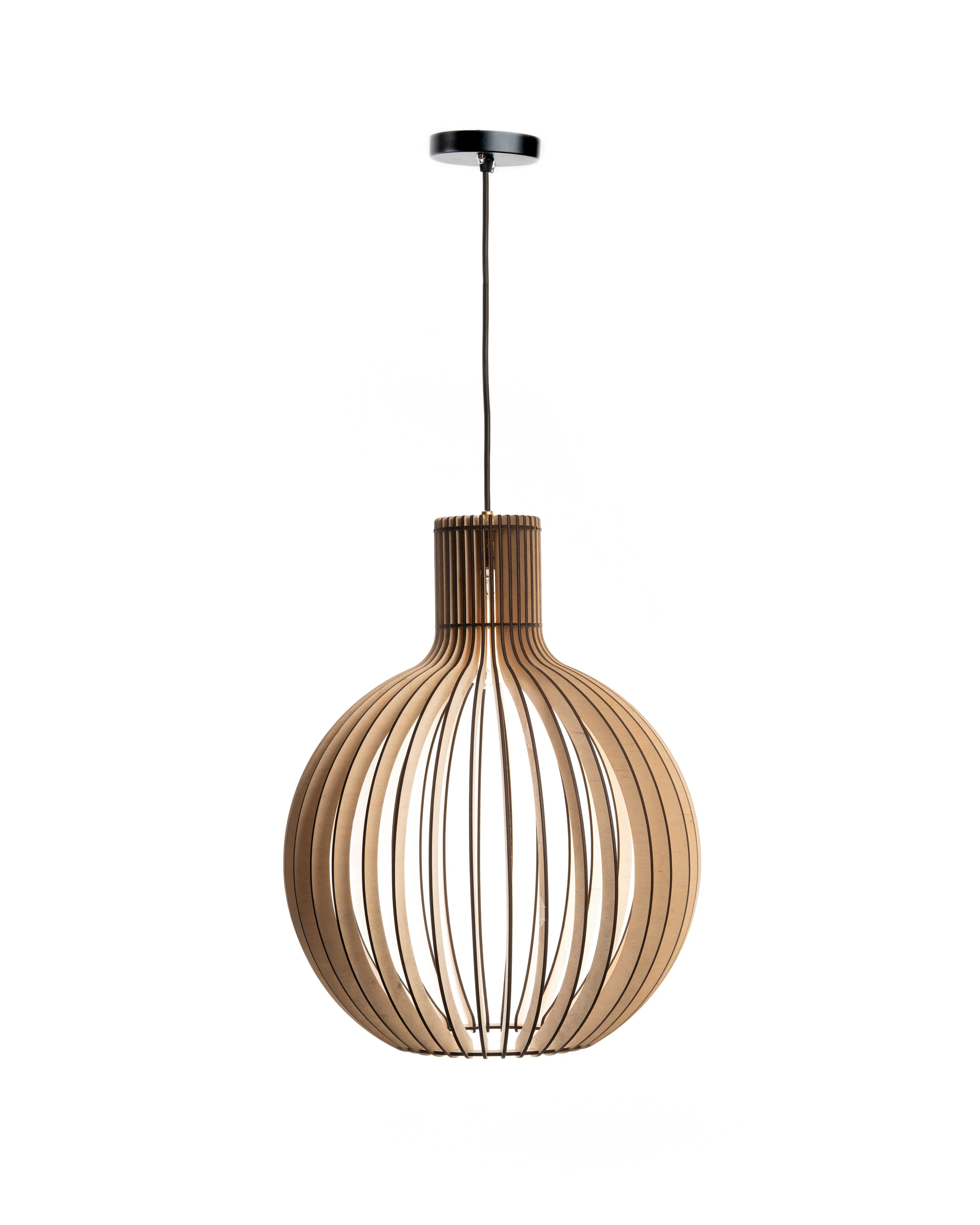 Bongo  Ceiling Birch Wood Lamp