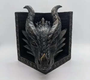 Bookends, Dragon  Bronze/Black Set of two