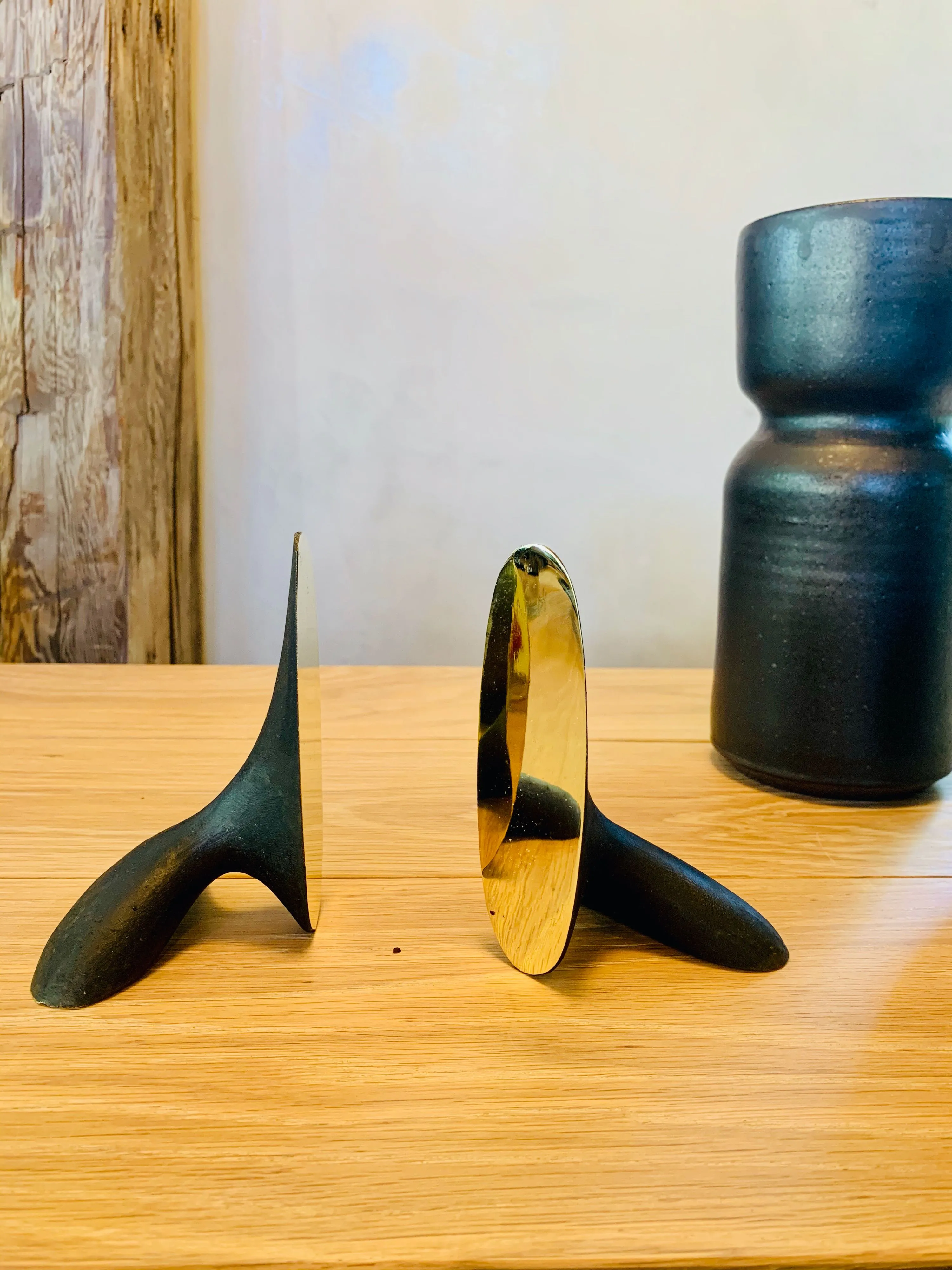 Brass Bookends N.1 by Carl Aubock