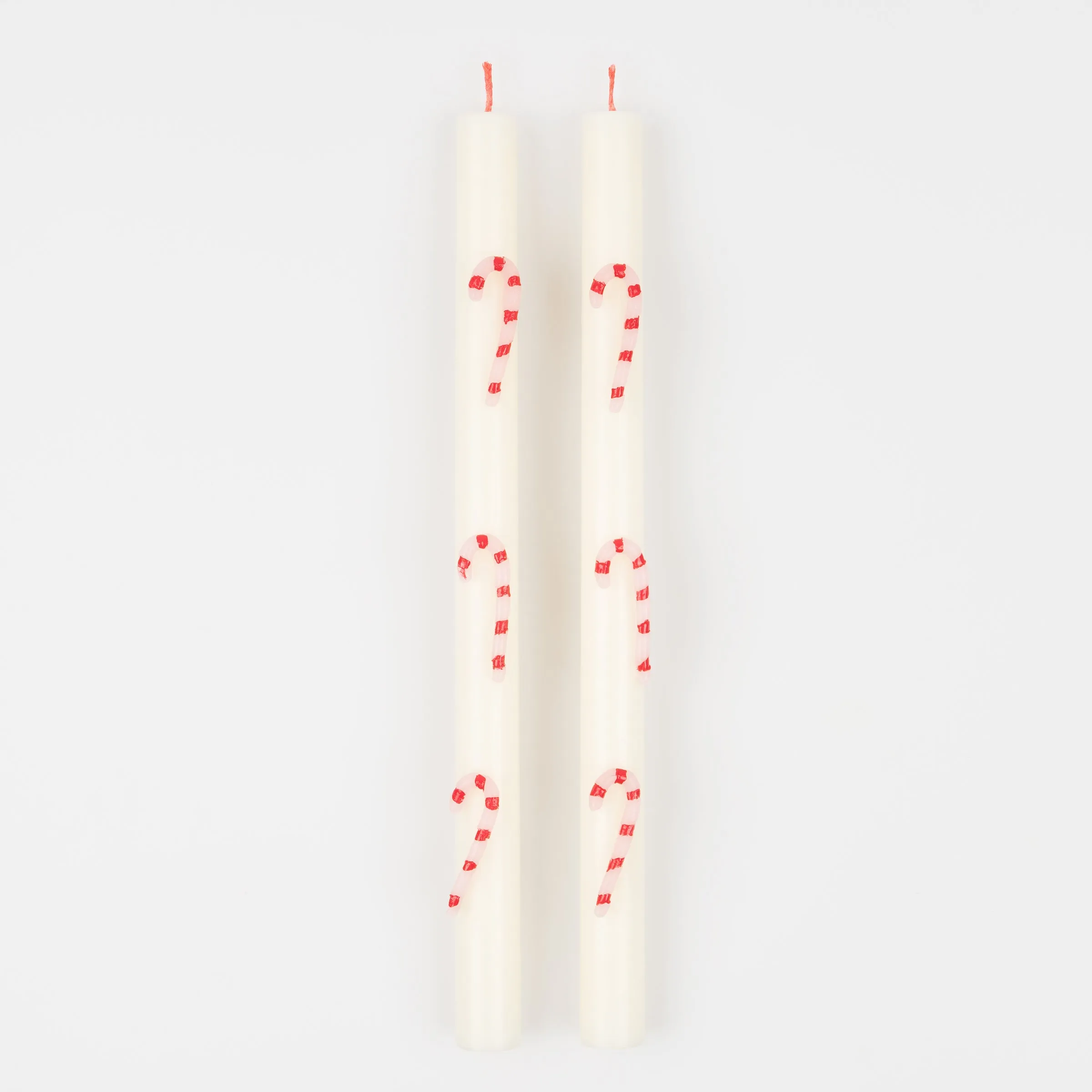 Candy Cane Table Candles (x 2)