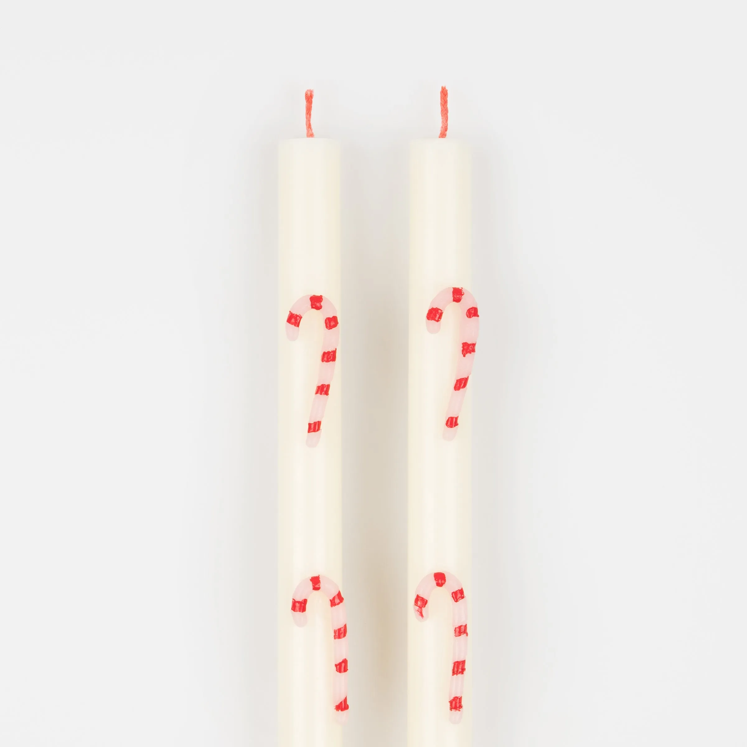 Candy Cane Table Candles (x 2)