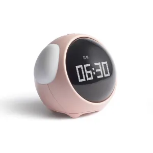 Cartoon Expression Children's Little Alarm Clock Smart Student Bedside LED Light Charging Multifunctional Electronic Digital Clock