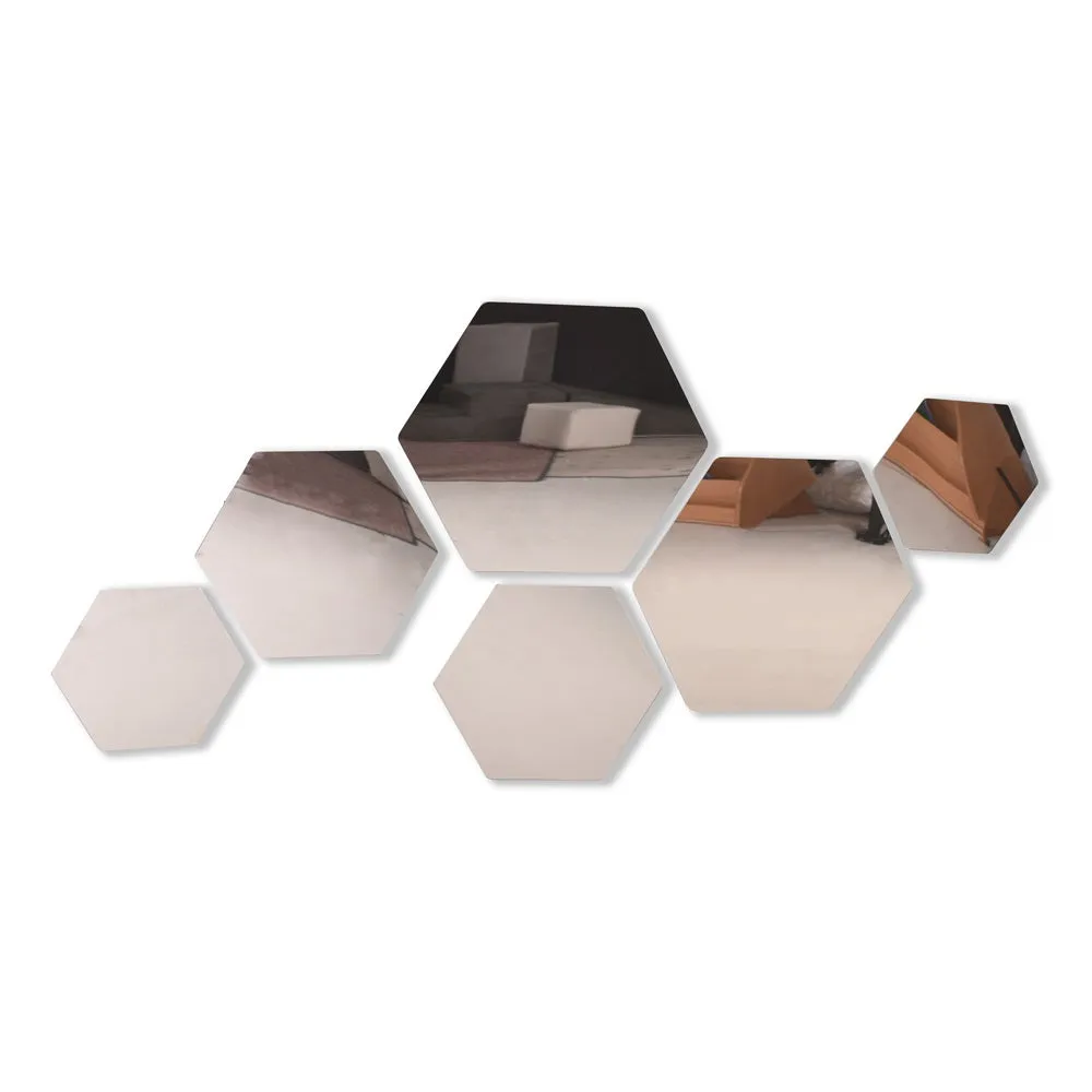 Children's Plastic Safety Mirrors - Hexagon Set 6