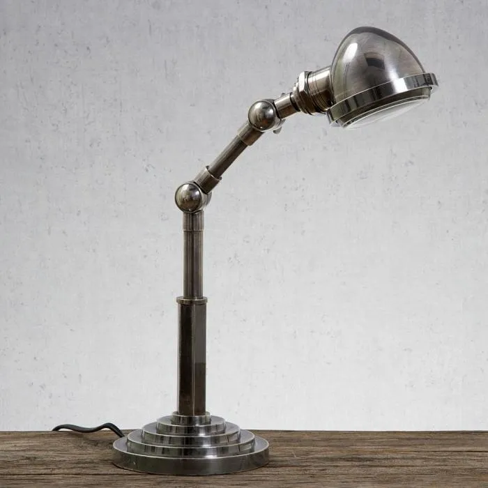 Cosmo Desk Lamp in Antique Silver