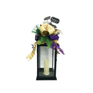 December Diamonds 28.5-inch Mardi Gras Lantern Figurine