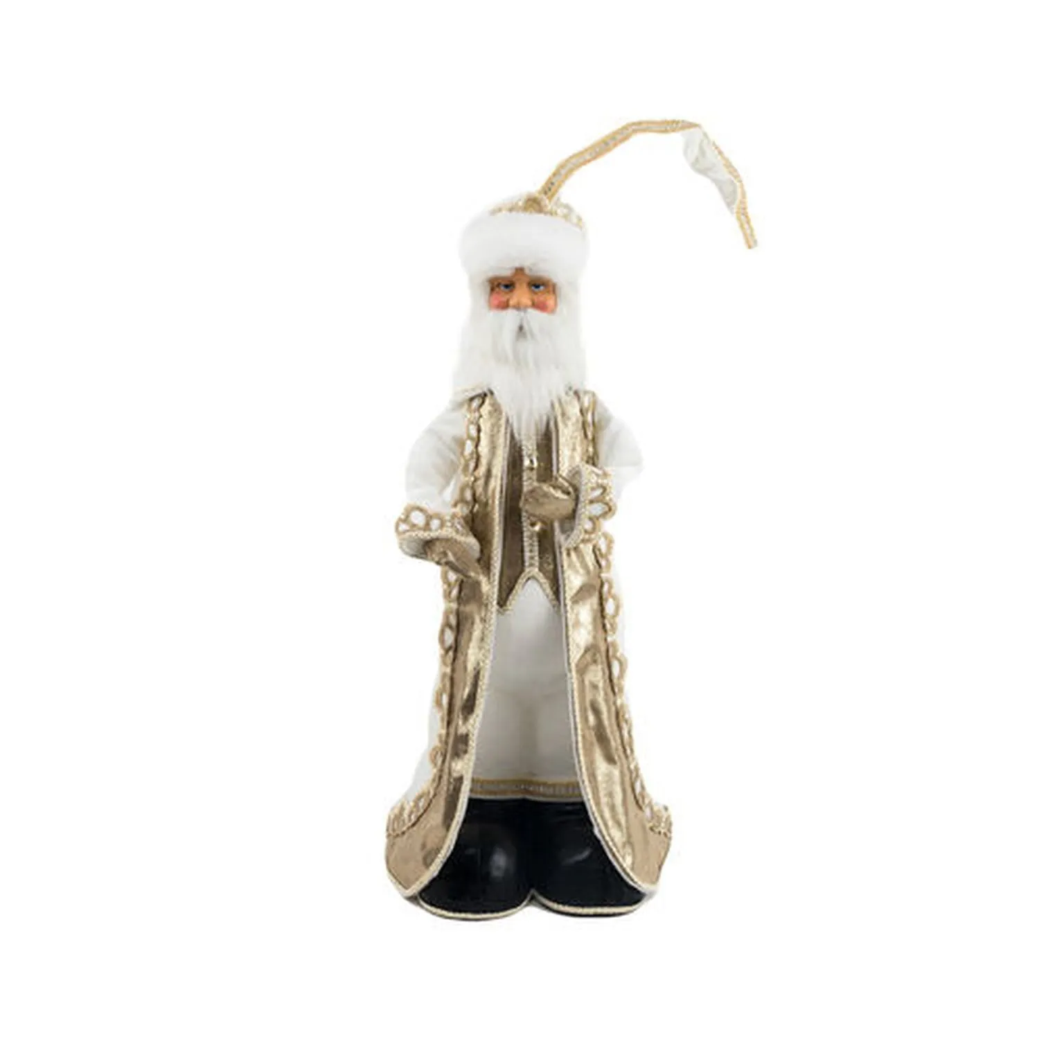 December Diamonds Joyful Joyful 22" Santa With Gold