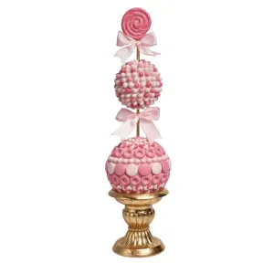 December Diamonds Pink/ Gold Candy Topiary.