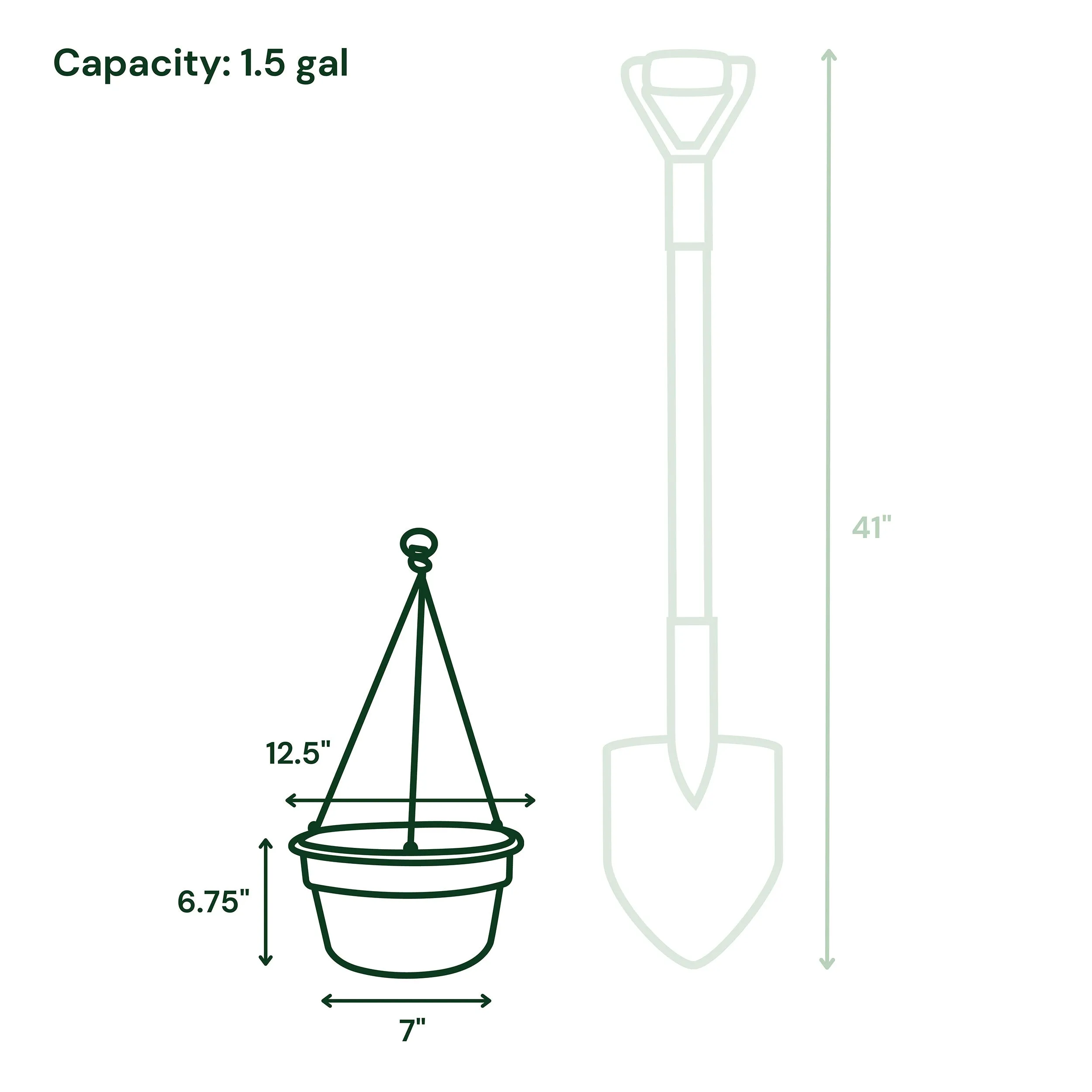 Dura Cotta Hanging Basket