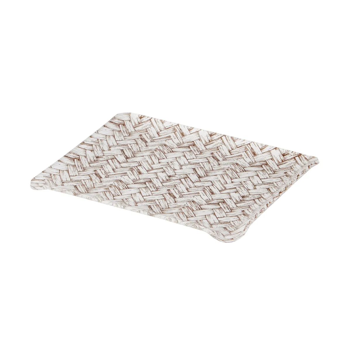 Fabric Tray Small Basketweave Chocolate