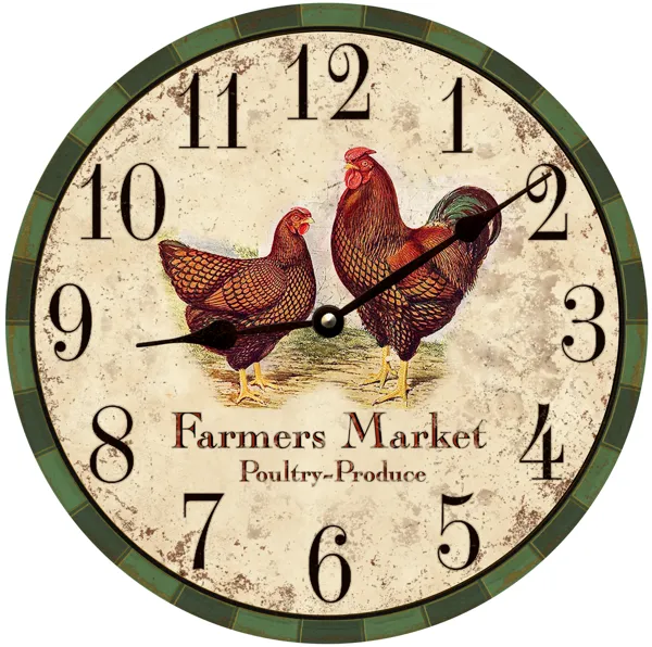 Farmers Market Clock- Market Clock- Kitchen Clock