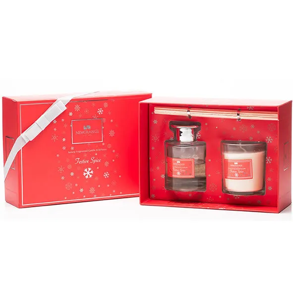 Festive Spice Candle & Diffuser Gift Set