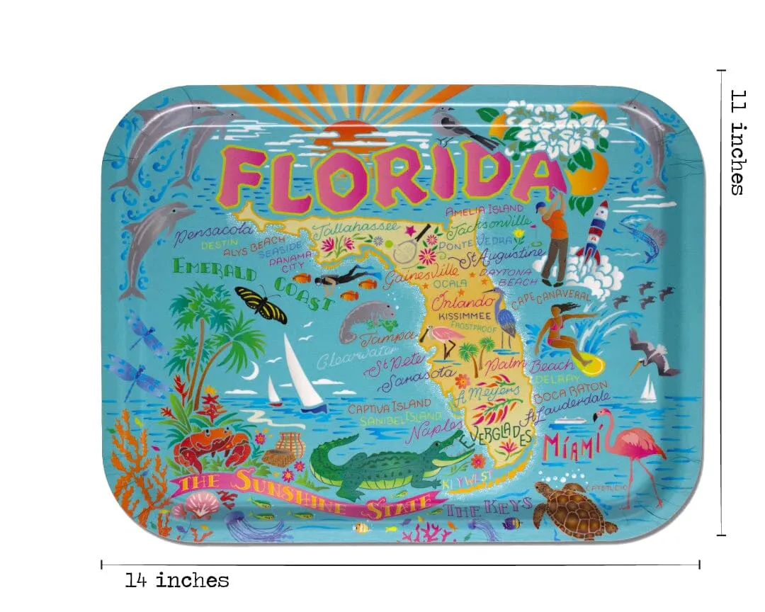 Florida Birchwood Tray BY CATSTUDIO