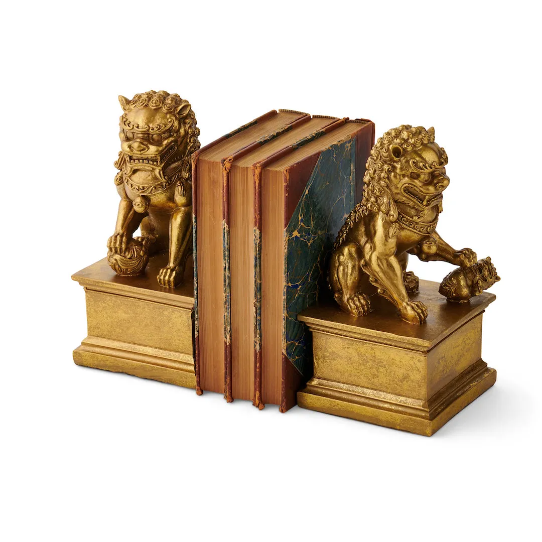 Foo Dog Bookends, Set of 2