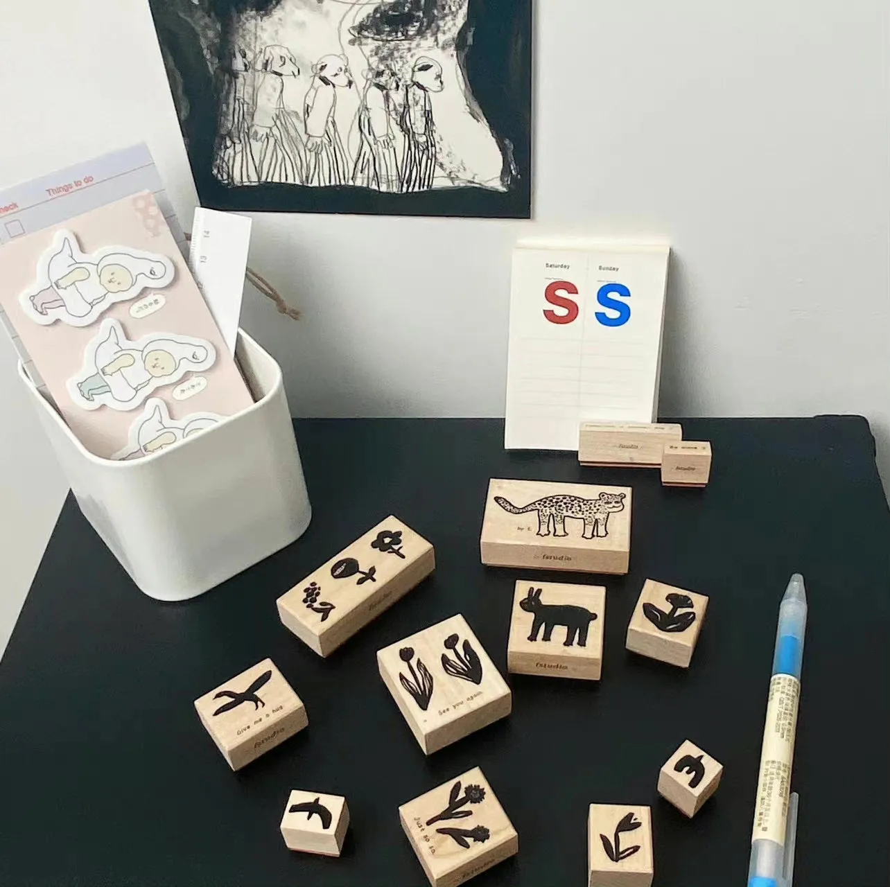 FStudio Rubber Stamp - Tulips