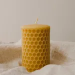 Honeycomb Beeswax Pillar Candle