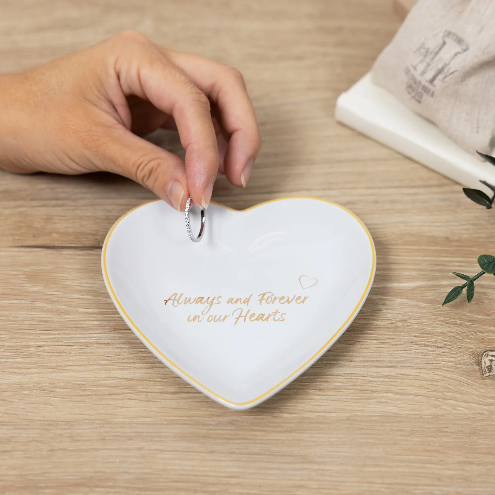 In Our Hearts 4.5" Heart Keepsake Dish