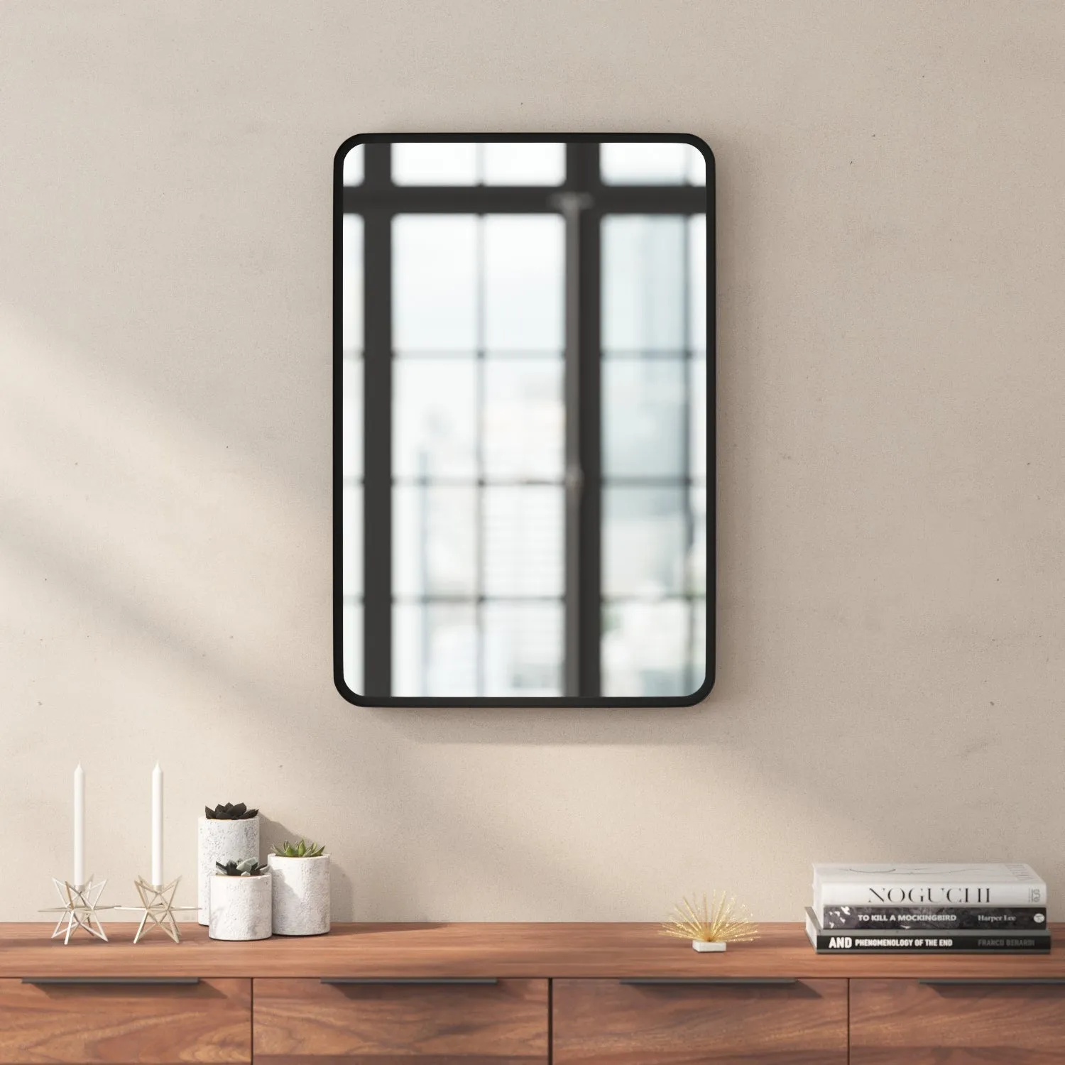 Janinne 20" x 30" Decorative Wall Mirror