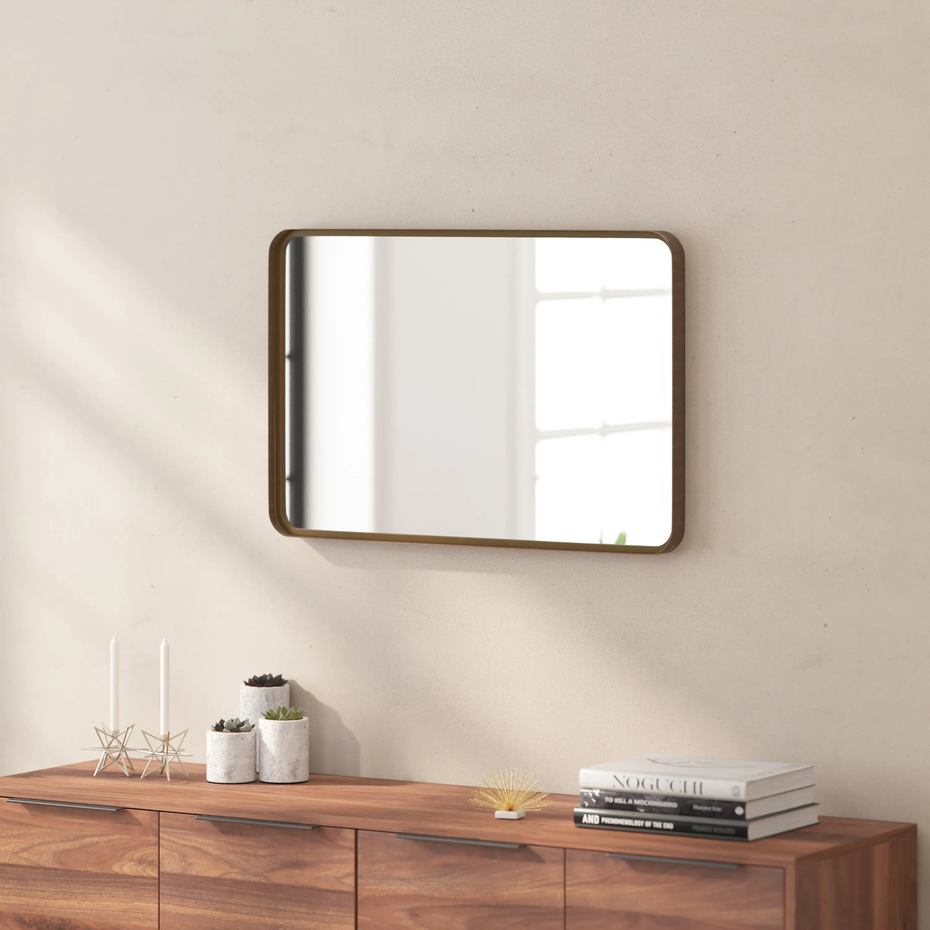 Janinne 20" x 30" Decorative Wall Mirror