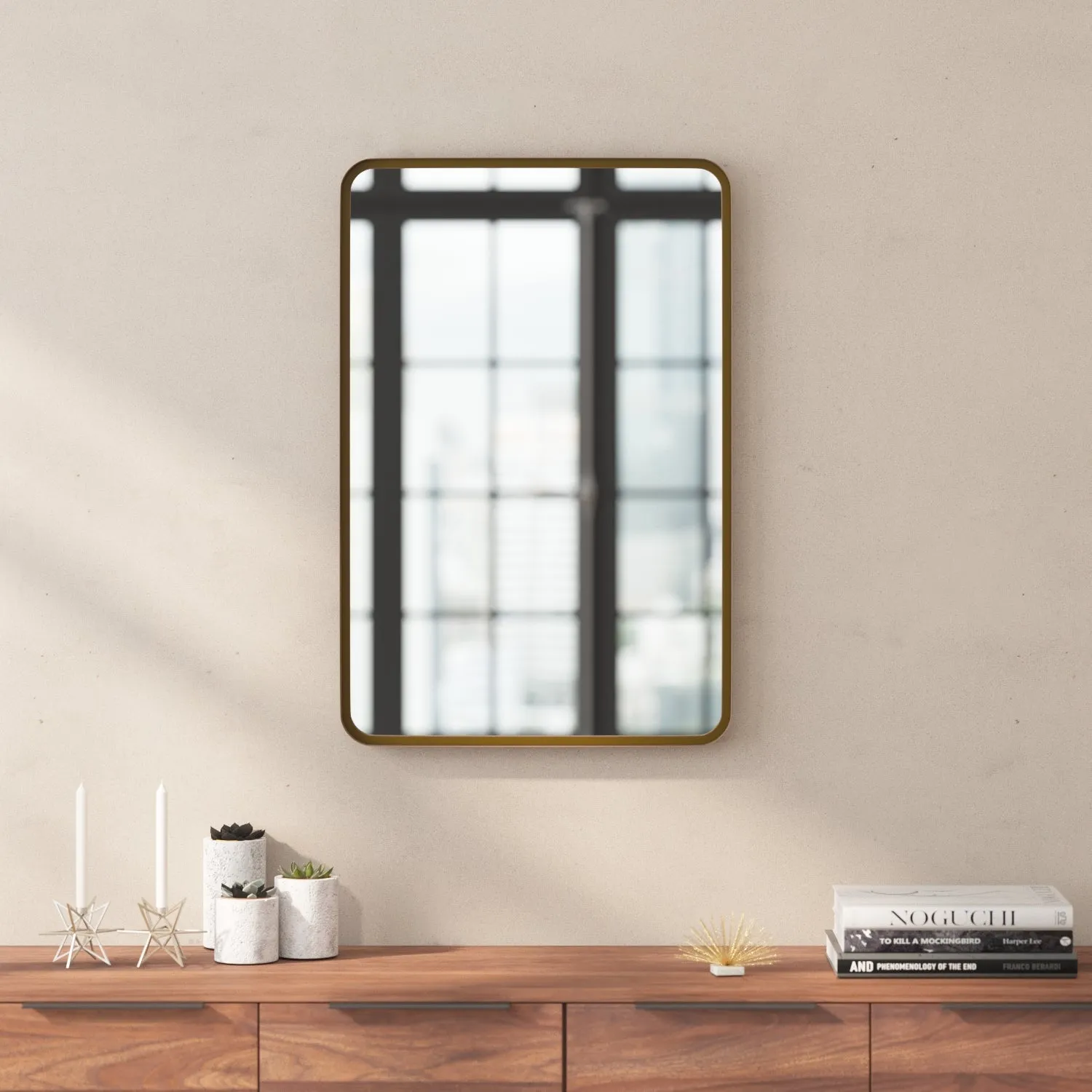 Janinne 20" x 30" Decorative Wall Mirror