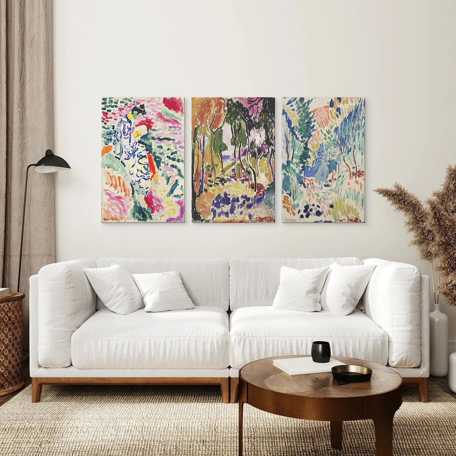 Japanese Garden Set of 3 Posters. Abstract Eclectic Art