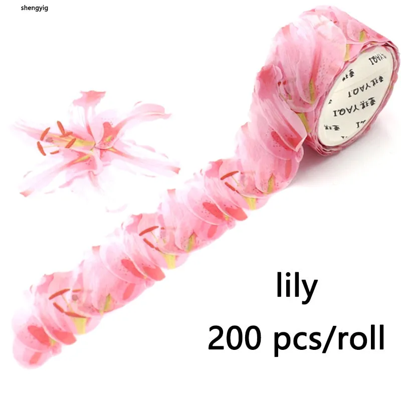 Kawaii Flower Petal Washi Tape