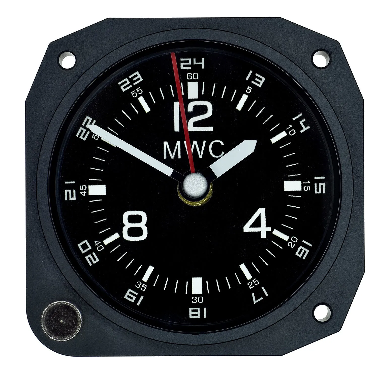 Limited Edition Replica Cockpit / Desk Clock in Matt Black Finish