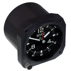 Limited Edition Replica Cockpit / Desk Clock in Matt Black Finish