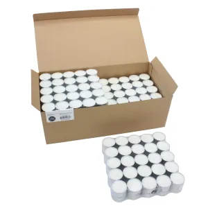 Long Burning Tealight Candles, 6 to 7 Hour Extended Burn Time, White, Unscented, Bulk 300-Pack (WS)