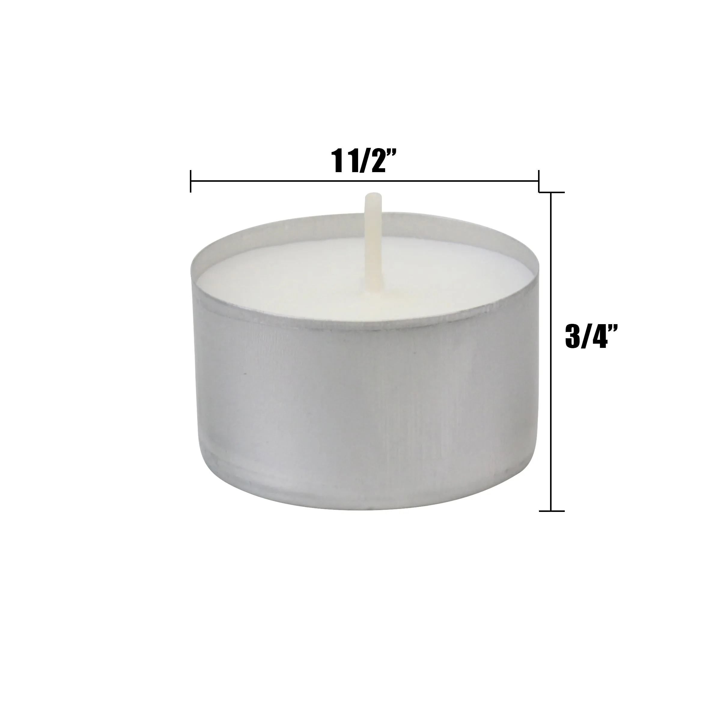 Long Burning Tealight Candles, 6 to 7 Hour Extended Burn Time, White, Unscented, Bulk 300-Pack (WS)