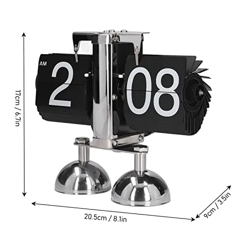 Mechanical Clock, Flip Clock Retro Style for Bedroom for Office for Household'