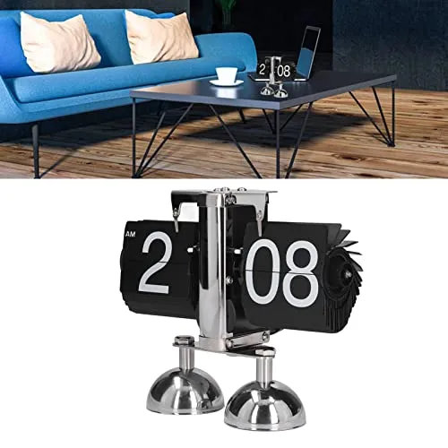 Mechanical Clock, Flip Clock Retro Style for Bedroom for Office for Household'