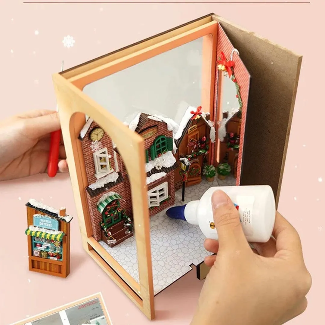 Merry Christmas DIY Crafts Book Nook