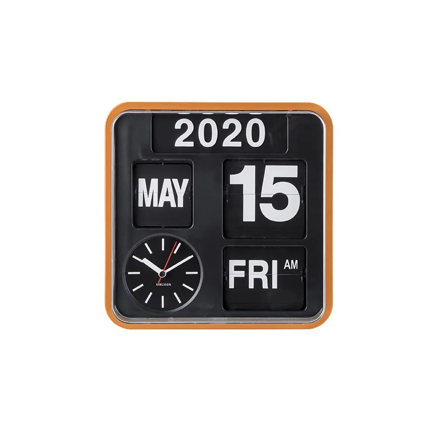 Mini Flip Clock – Orange