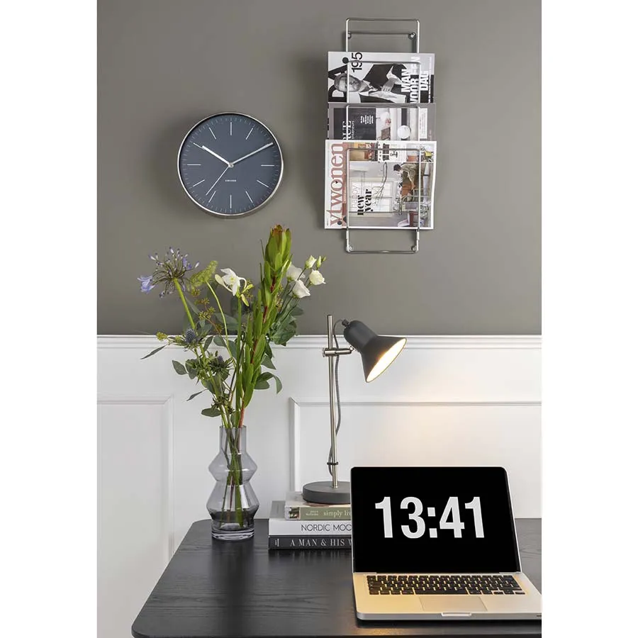 Minimal Wall Clock - Jeans Blue (27.5cm)