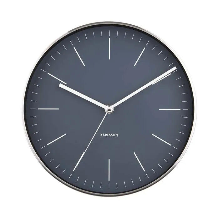 Minimal Wall Clock - Jeans Blue (27.5cm)