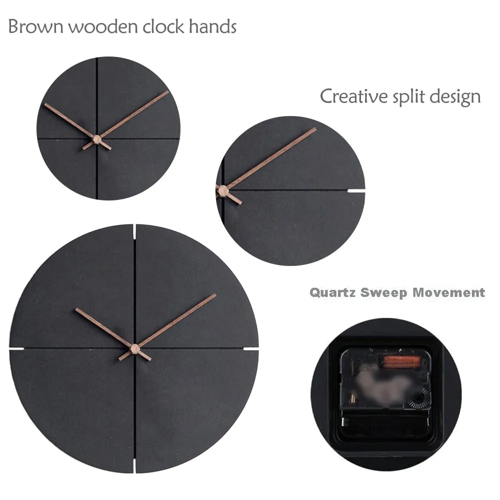 Minimal Wooden Wall Clock