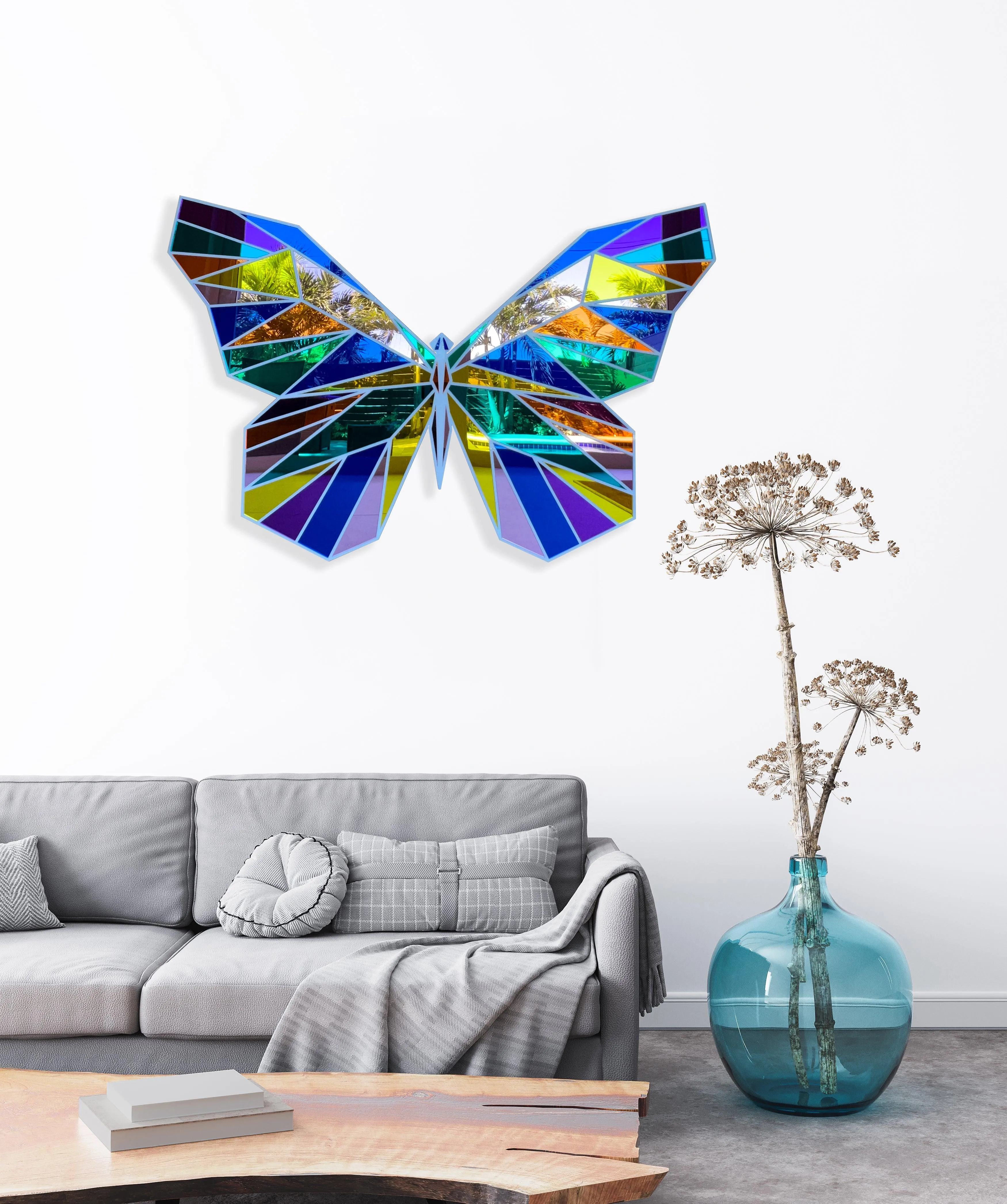 Mirrored Acrylic Butterfly Contemporary Wall Art