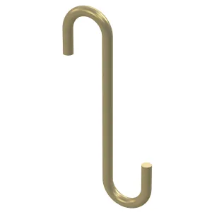 National Hardware Modern Series N275-515 Small S-Hook, 4-3/4 in H, Steel, Brushed Gold :CD: QUANTITY: 1