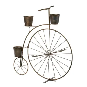 Old-Fashioned Bicycle Plant Stand